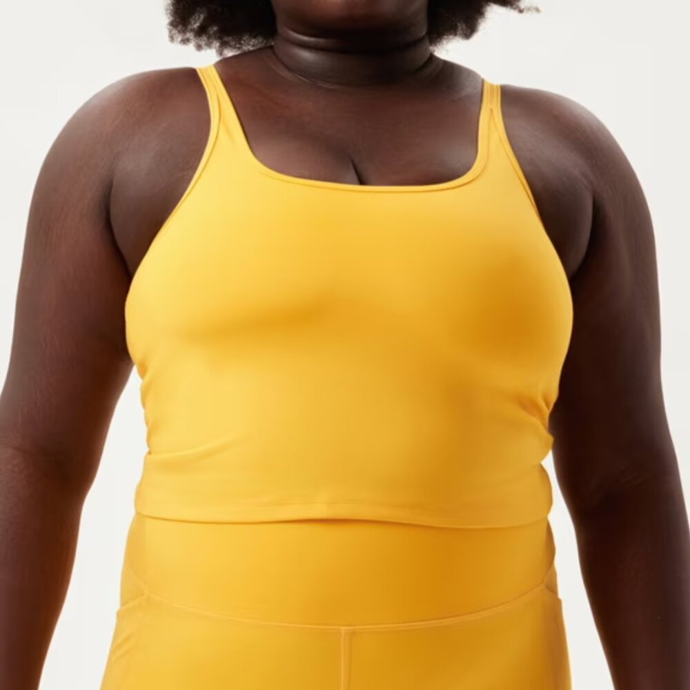 Girlfriend Collective Gemma Scoop Tank - Citrine